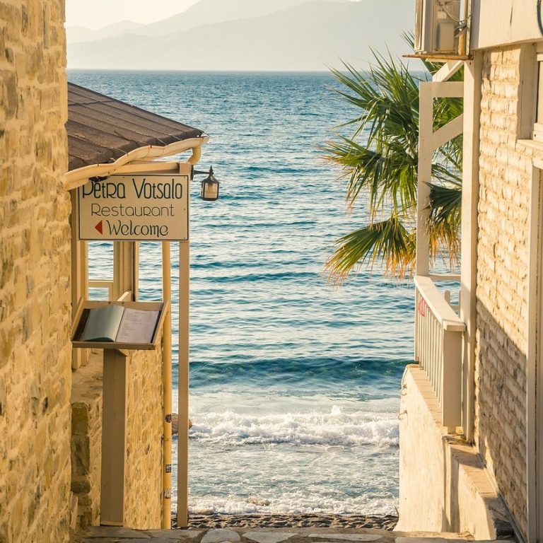 Eine Taverne auf der Insel Kreta